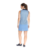 Alternate View 2 of Sleeveless Mosaic Print Polo Shirt